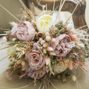 bouquet-mariage-wedding-nature-soie-sec-dry----romantique-vintage-peonia-lagurus-rose-faitmai
