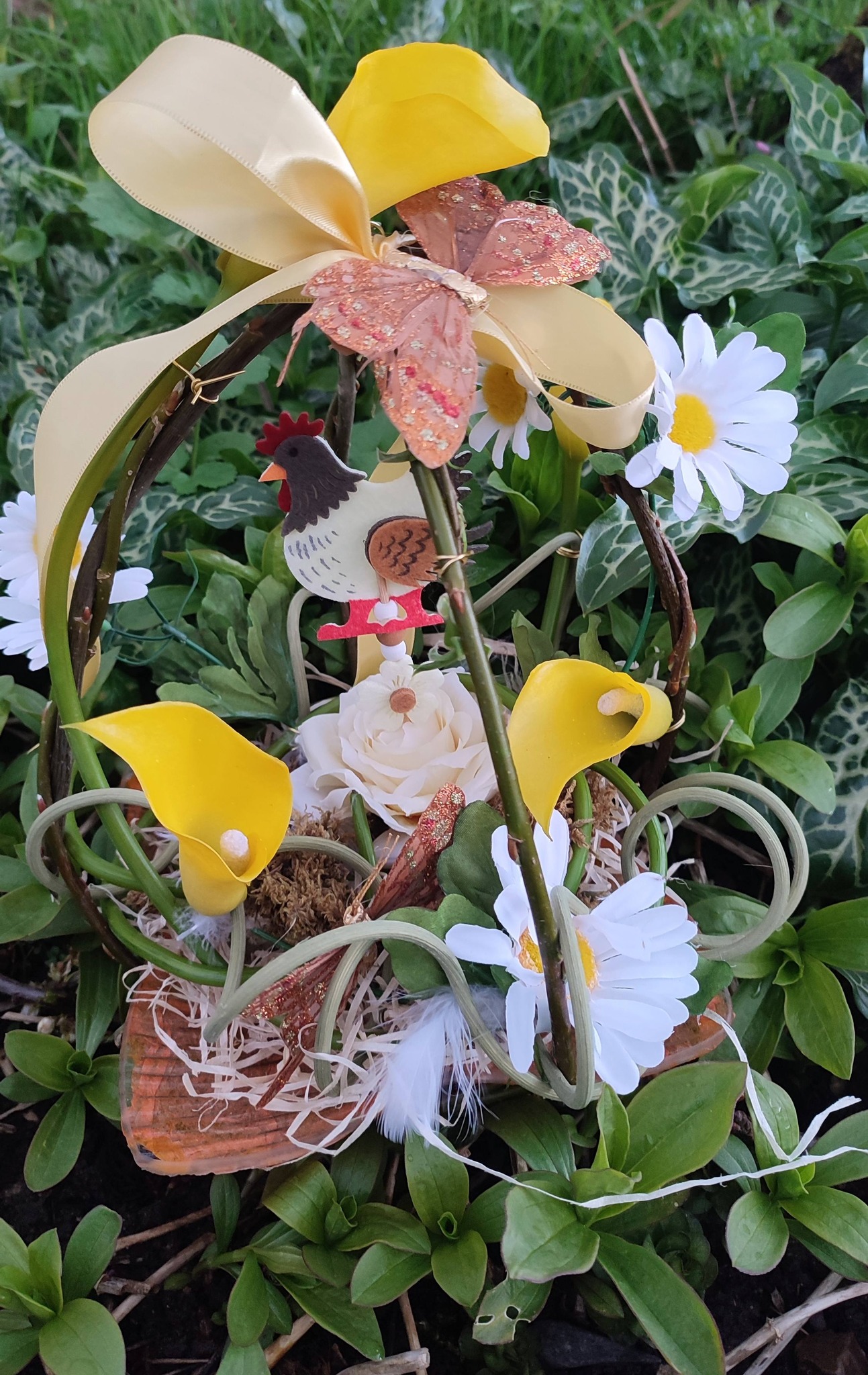 décoration florale de Pâques